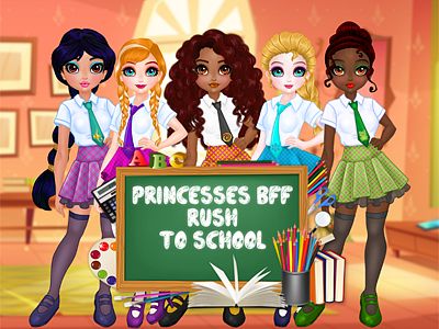 Princesses BFF Rush to School gameplay preview