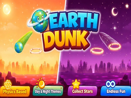 Earth Dunk Physics Arcade Game gameplay preview
